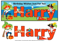 PIRATE NAME CARD - HARRY
