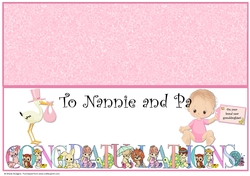 LARGE DL CARD - NANNIE AND PA CONGRATS INSERT