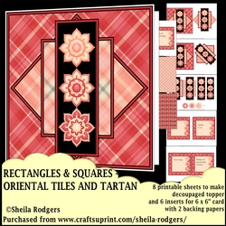 RECTANGLES AND SQUARES - ORIENTAL TILES AND TARTAN