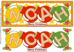 BAUBLE NAMES - NOAH