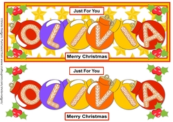 BAUBLE NAMES - OLIVIA