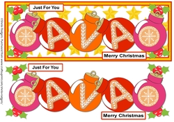 BAUBLE NAMES - AVA