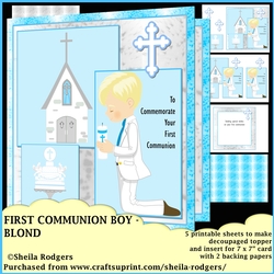 FIRST COMMUNION BOY - BLOND