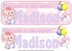WELCOME BABY NAMES - MADISON