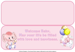 WELCOME BABY NAMES - INSERT PINK
