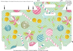 Gusset Sided Gift Bag - Shabby Chic Christmas 2