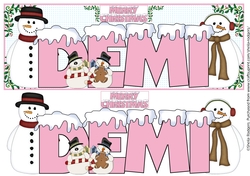 SNOW CAPPED NAMES - DEMI PINK