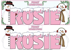 SNOW CAPPED NAMES - ROSIE PINK