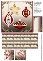 Exploding Card - Christmas Baubles