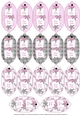 17 Christmas Gift Tags in Pink and Green