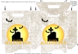 Gusset Sided Gift Bag - Grungy Halloween
