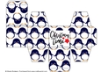 All In One Gift Box - Rows of Penguins