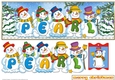 SNOWMEN NAMES LARGE DL - PEARL