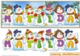 SNOWMEN NAMES LARGE DL - MATILDA