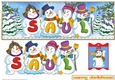 SNOWMEN NAMES LARGE DL - SAUL