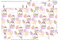 Gusset Sided Gift Bag - Easter Egg Baskets