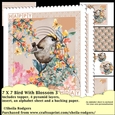 7X7 Bird With Blossom 3