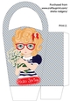 LARGE ROUND TOP GIFT BAG - HELLO SPRING