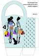 LARGE ROUND TOP GIFT BAG - RETAIL THERAPY 1