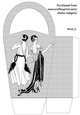 LARGE ROUND TOP GIFT BAG - ART DECO FASHION 1