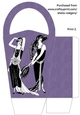 LARGE ROUND TOP GIFT BAG - ART DECO FASHION 2