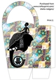 LARGE ROUND TOP GIFT BAG - ELEPHANT HEAD