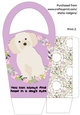 LARGE ROUND TOP GIFT BAG - DOGS EYES 1