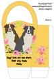 LARGE ROUND TOP GIFT BAG - DOGS LIVES 2