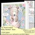 7x7 Watercolour Baby Animal - Bear