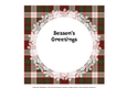 7X7 CHRISTMAS INSERT - RED AND GREEN TARTAN AND LACE 3