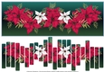 SLAT CARD - RED POINSETTIA
