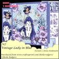 7X7 Vintage Lady in Blue