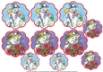 10 Scalloped Snowmen Gift Tags