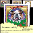 Christmas Bulldog