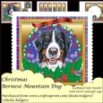Christmas Bernese Mountain Dog