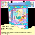 Book Fold Card - Little Mermaid