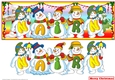 SNOWMEN NAMES LARGE DL - NAIRN