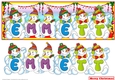 SNOWMEN NAMES LARGE DL - EMMETT