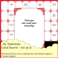 cup1072353_66 - A5 Valentine Card Inserts - Set of 10