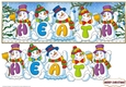 SNOWMEN NAMES LARGE DL - HEATH