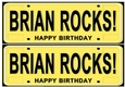 Number Plate - Brian Rocks