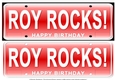 Number Plate - Roy Rocks