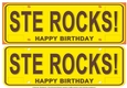 Number Plate - Ste Rocks