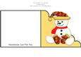 Cute Snowman 3 Cut & Fold