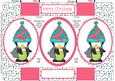 Christmas Penguin 1 Tri Fold Card