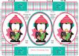 Christmas Penguin 2 Tri Fold Card