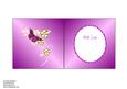5 Inch Square Insert - Pink Pearl Flowers