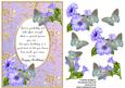 Blue Birthday Butterflies with Poem 1