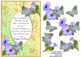 Blue Birthday Butterflies with Poem 3