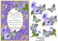 Blue Birthday Butterflies with Poem 4